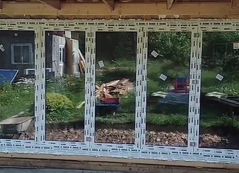 Остекление пристройки в деревне Давыдово - Фото 1